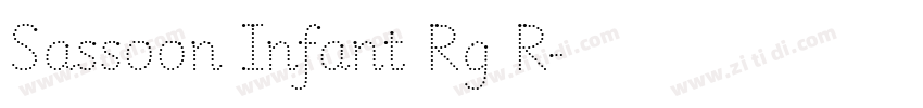 Sassoon Infant Rg R字体转换